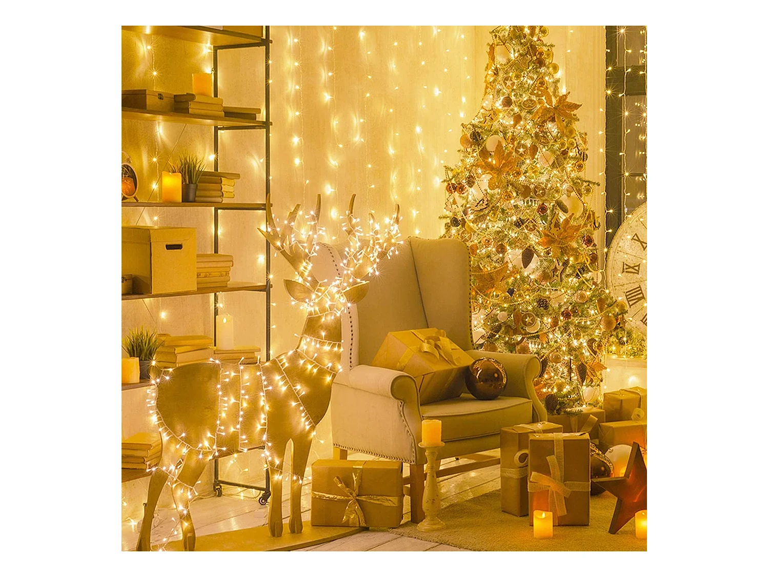 80M 800 LED lichtsnoer carnaval bruiloft buiten binnen tuinverlichting, warm wit