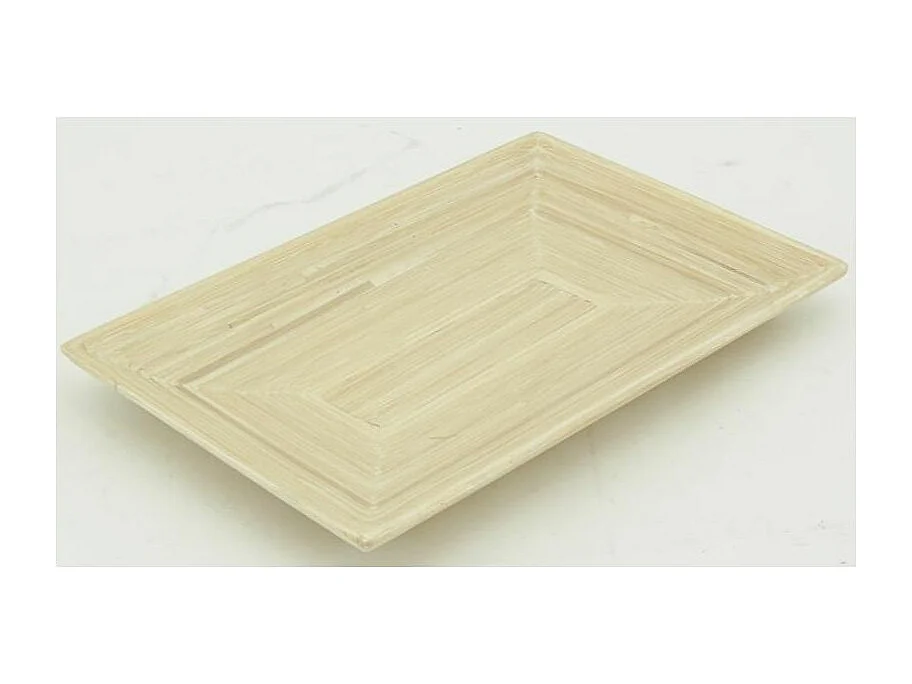 Corbeille rectangulaire en bambou naturelle
