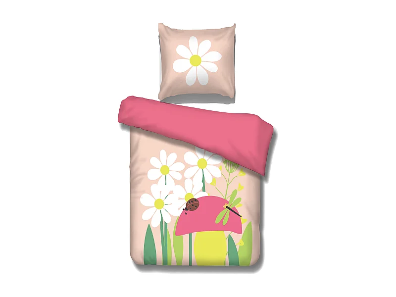 Bettbezug-Set Frühling 195x85 cm Baumwolle