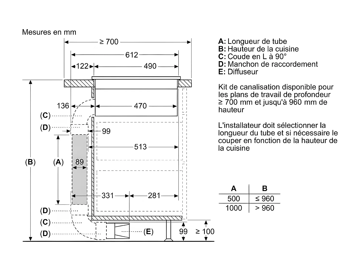 Neff Table de cuisson induction 71cm 7400w 4 feux - V57THQ4L0