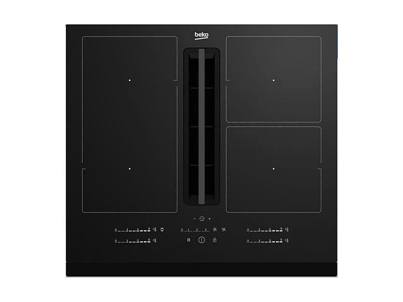 Beko Table de cuisson induction aspirante 60cm 4 feux 7400w - HIXI64700UF1