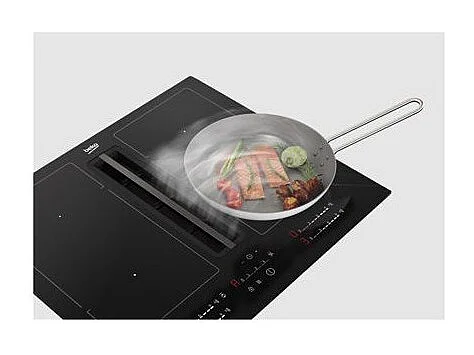 Beko Table de cuisson induction aspirante 60cm 4 feux 7400w - HIXI64700UF1
