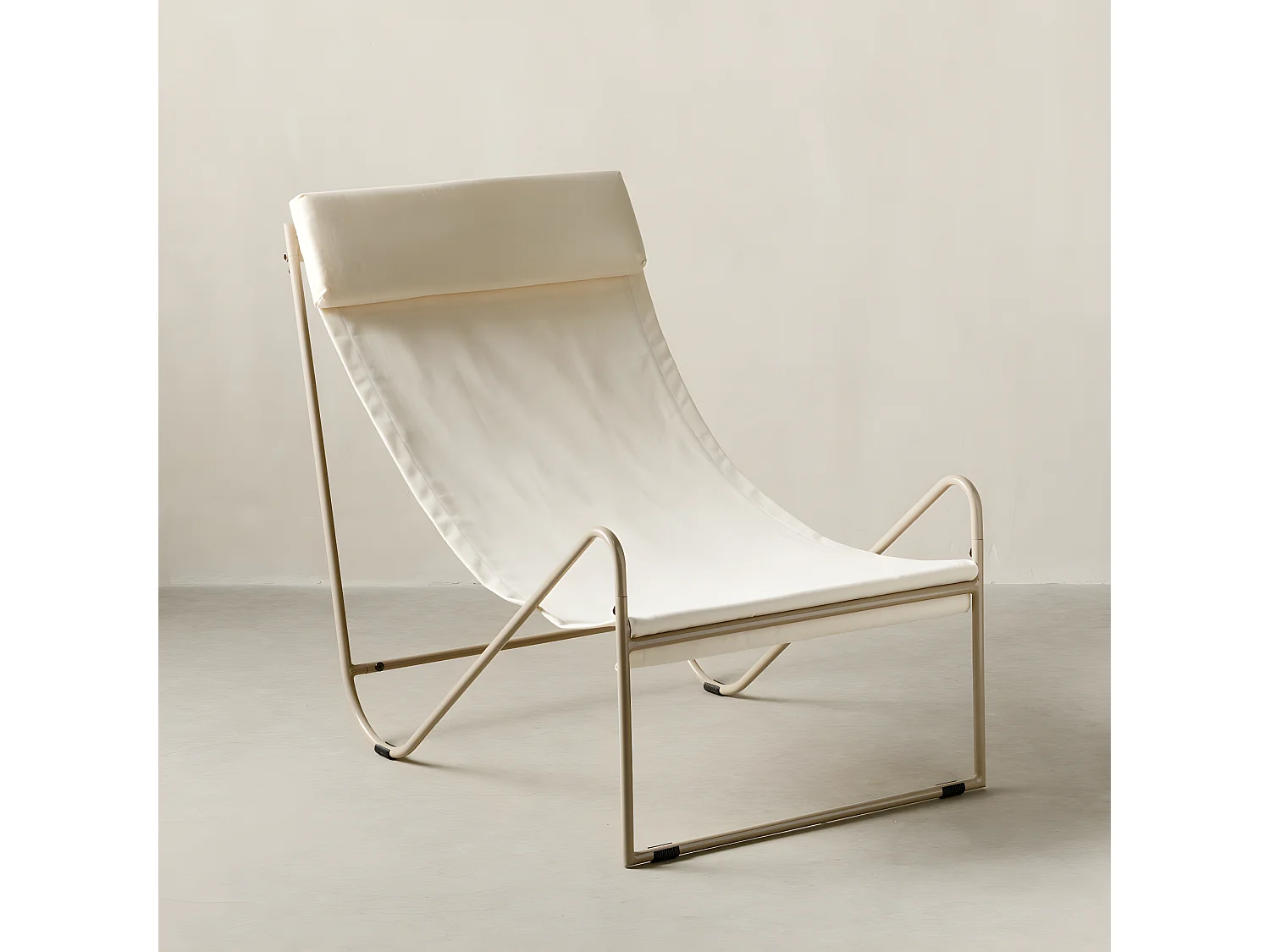 Fauteuil extérieur métal blanc 76 cm x 61 cm-Lang