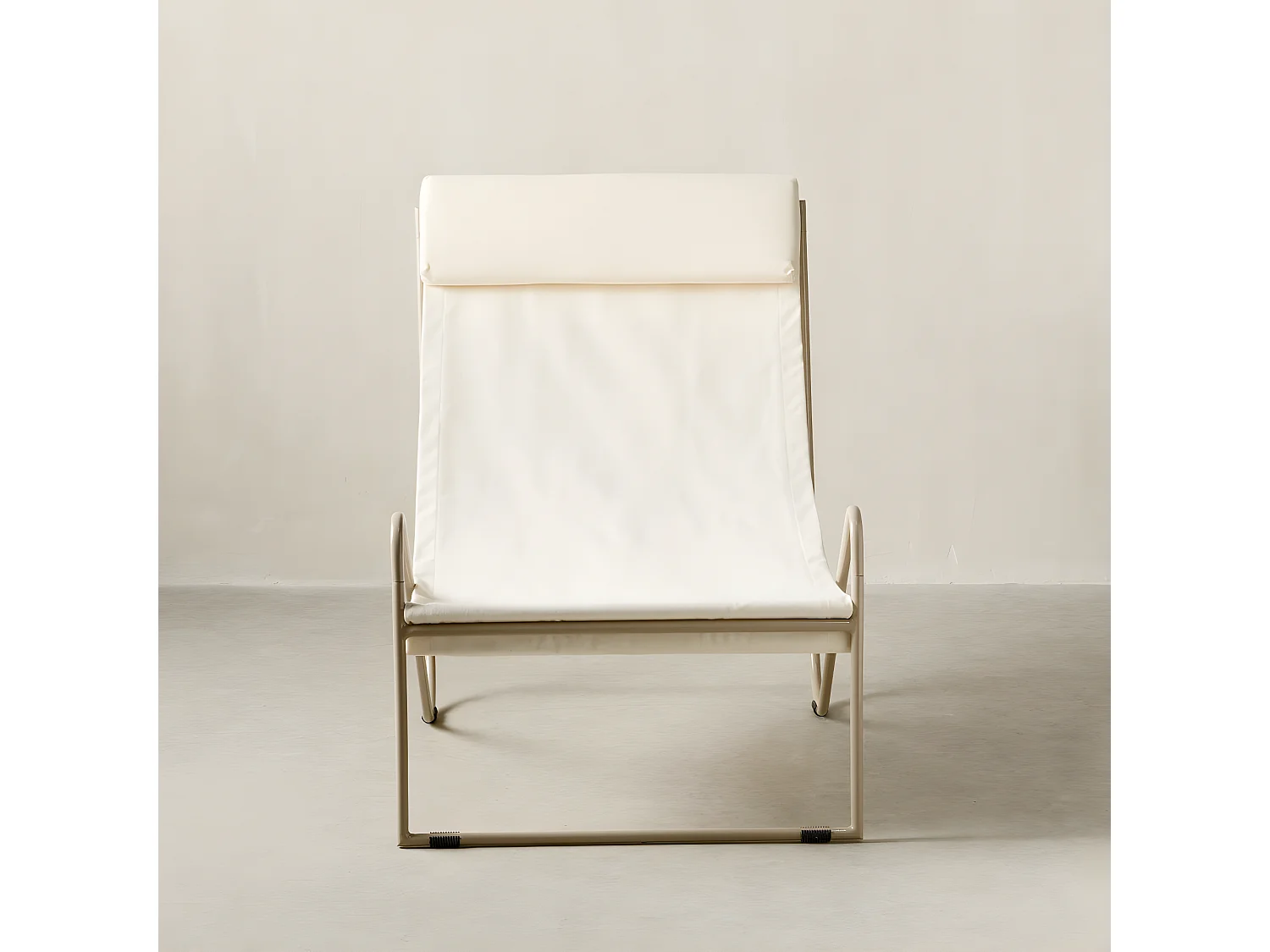 Fauteuil extérieur métal blanc 76 cm x 61 cm-Lang