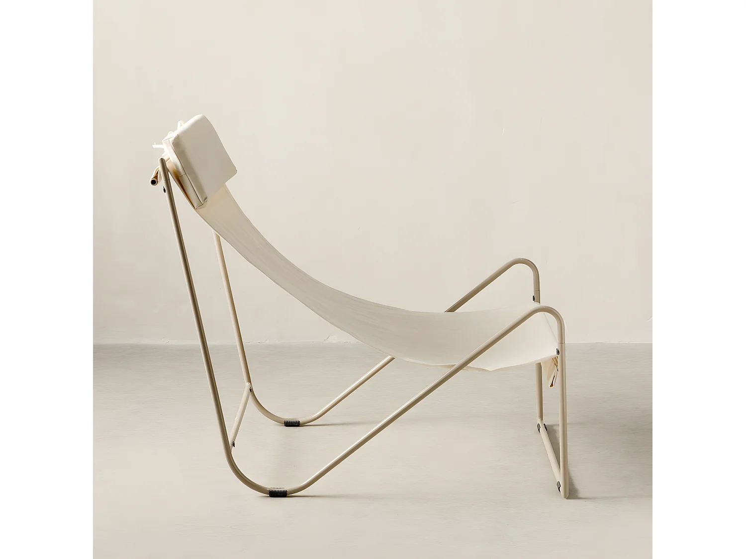 Fauteuil extérieur métal blanc 76 cm x 61 cm-Lang