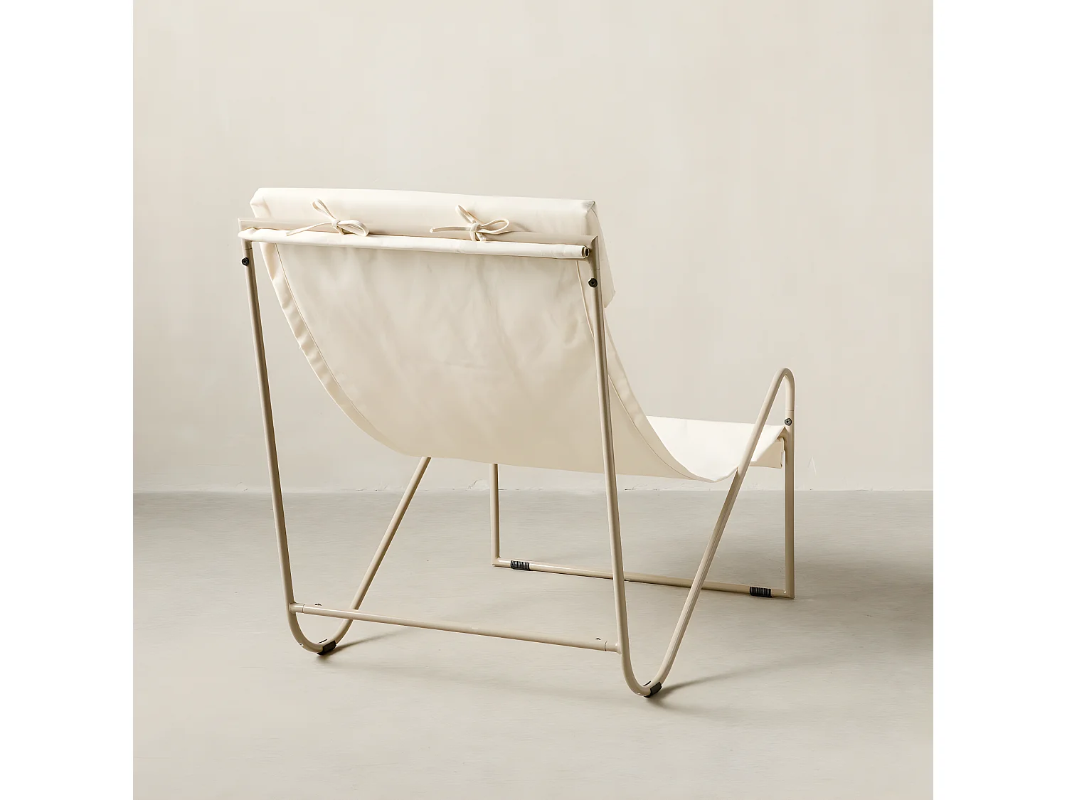 Fauteuil extérieur métal blanc 76 cm x 61 cm-Lang