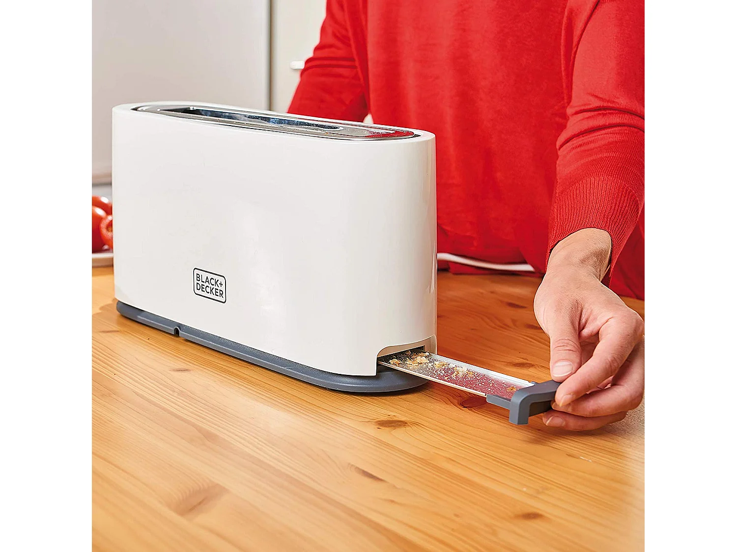 GRILLE PAIN 1T EXTRA LONGUE TRANCHE 1000W BLANC BLACK & DECKER  - BXTO1001E