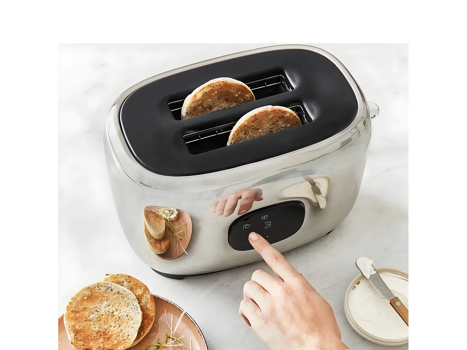 Moulinex Grille-pains 2 fentes 1050w inox - LT883D10