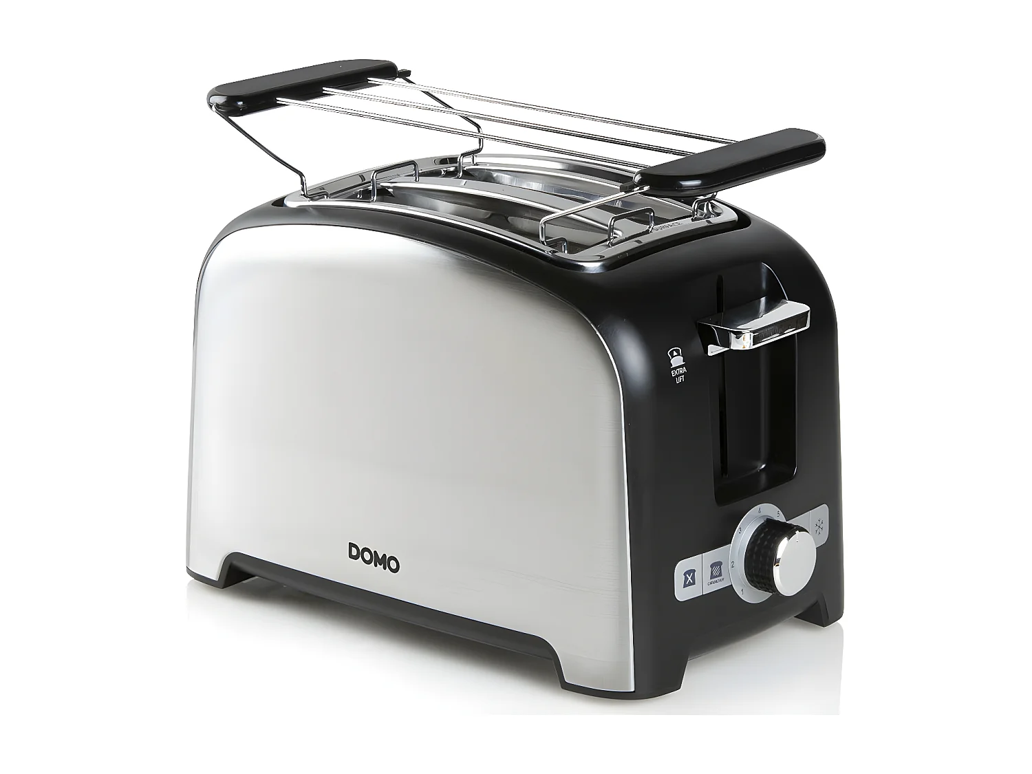 Domo Grille-pains 2 fentes 900w noir - do959t