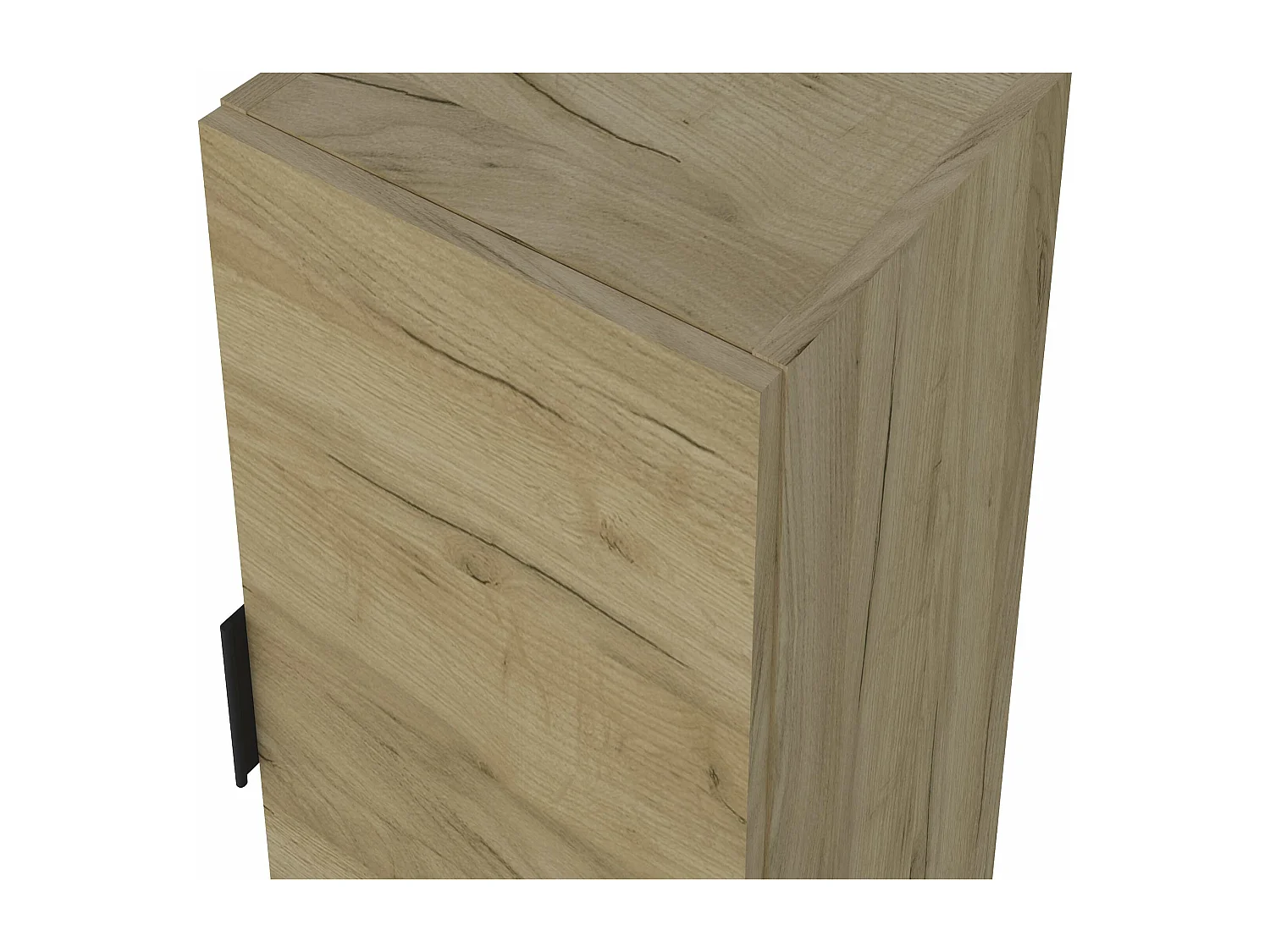 Colonne de salle de bain LYO 2 portes 140x30x27 cm chêne T-BATH