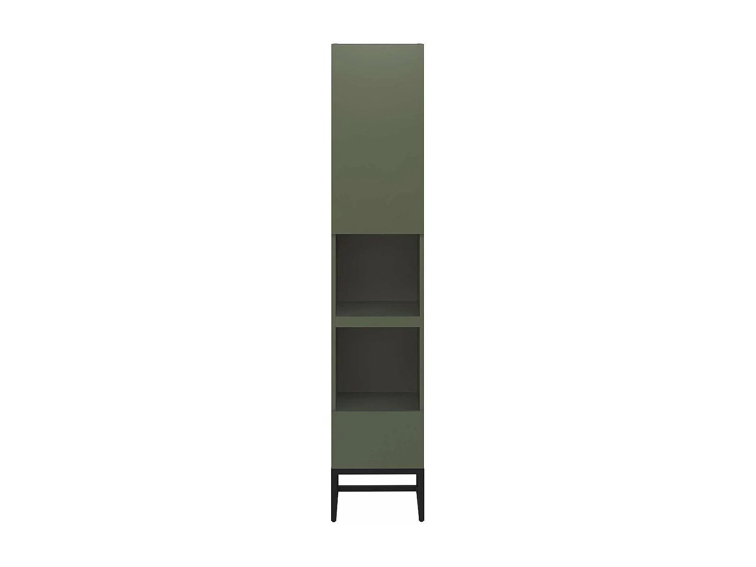 Colonne de salle de bain SPA 1 porte 1 tiroir 180x35x35 cm vert T-BATH