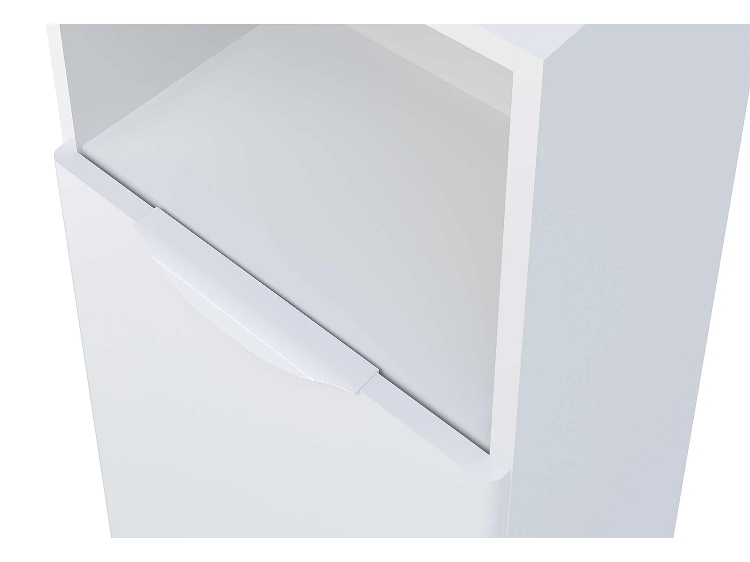 Colonne de salle de bain NIKI 1 porte 120x40x26,5 cm blanc T-BATH