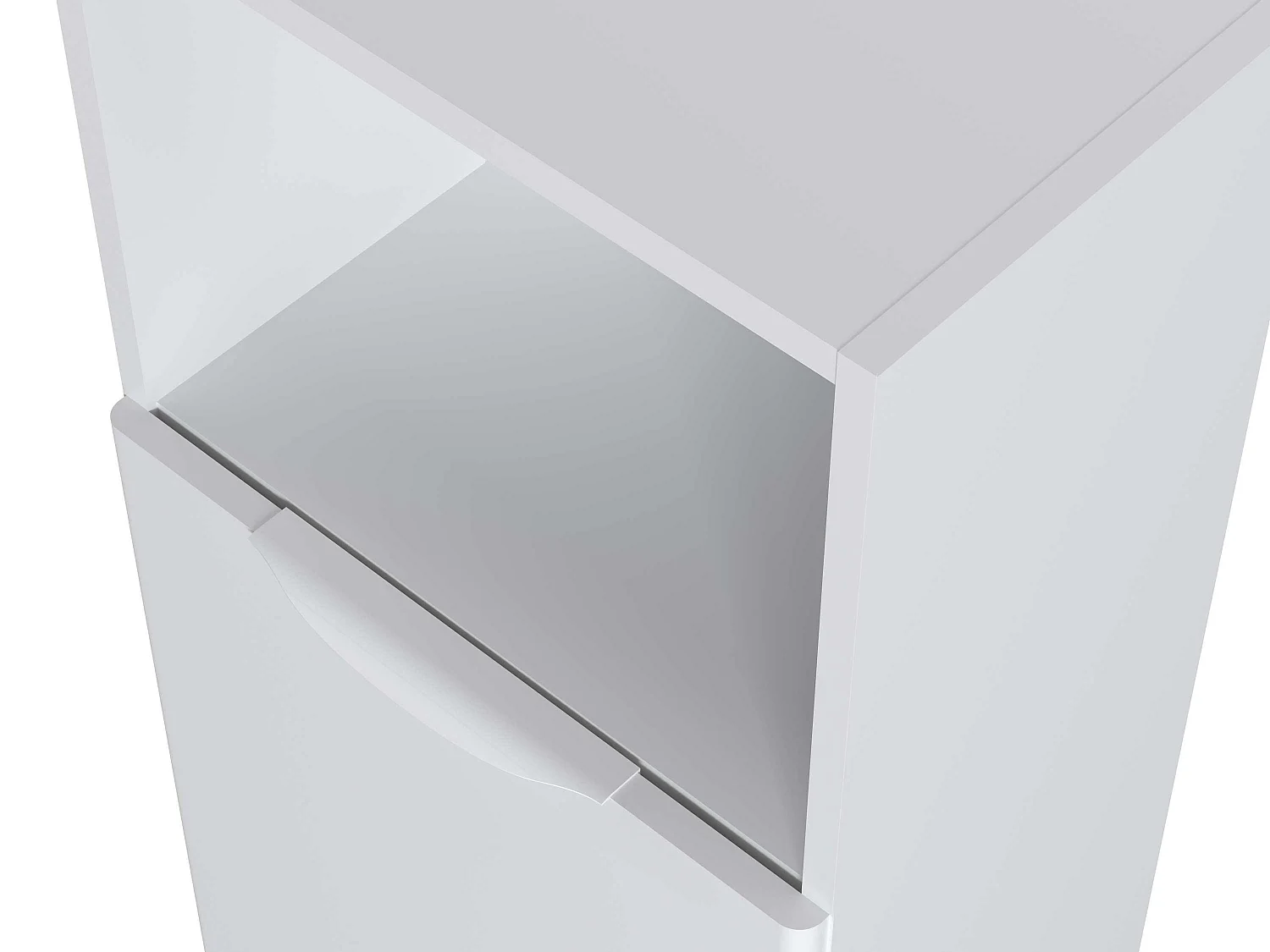 Colonne de salle de bain NIKI 1 porte 120x40x26,5 cm blanc T-BATH