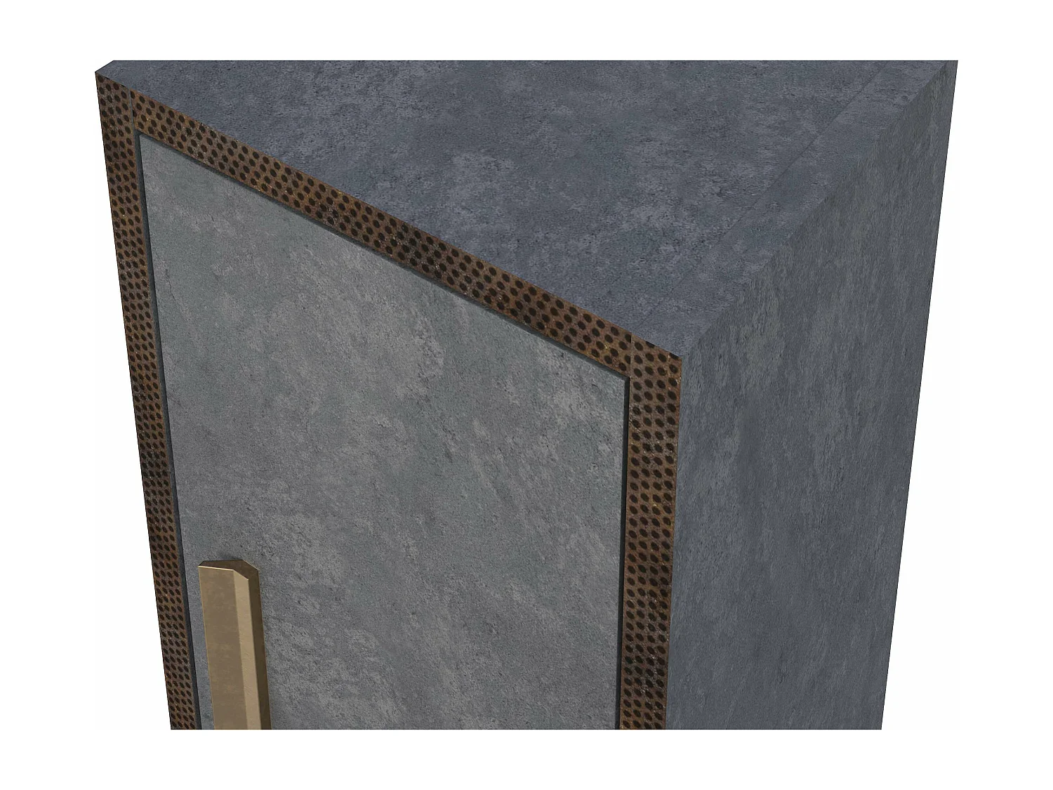 Colonne de salle de bain IDO 2 portes 140x31,5x25 cm ciment T-BATH