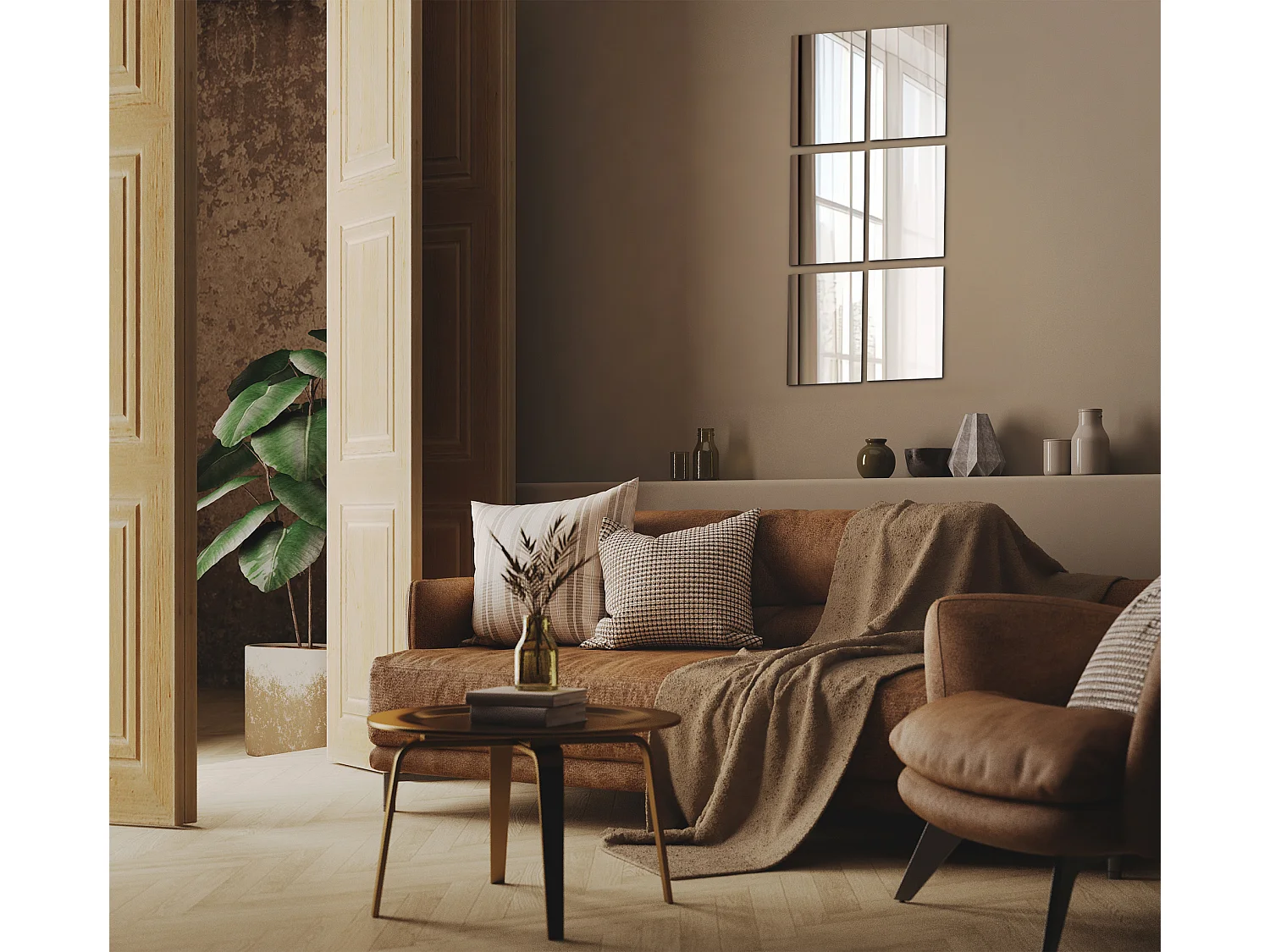 Spiegeltegels 6x30x20cm Gepolijst Zelfklevend Tegels Eenvoudige Installatie Voor de Keuken en Badkamer