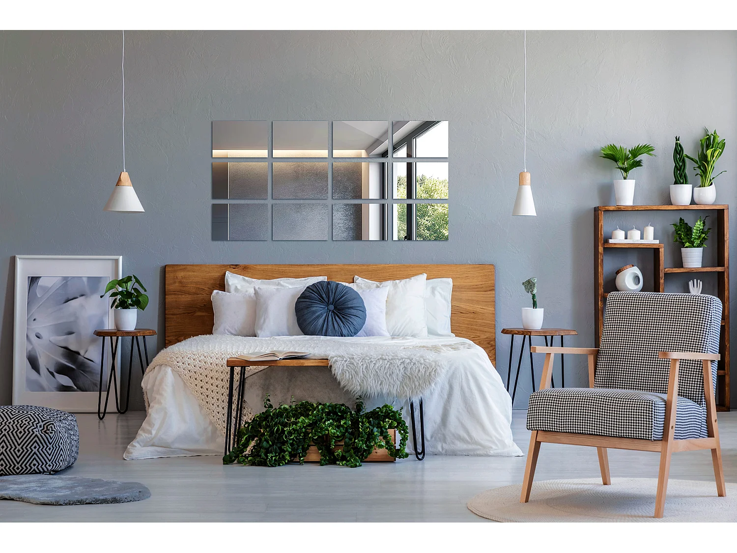 Spiegeltegels 6x30x20cm Gepolijst Zelfklevend Tegels Eenvoudige Installatie Voor de Keuken en Badkamer