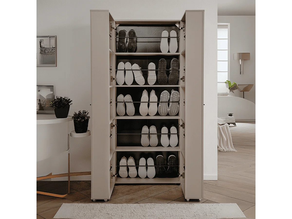 Armoire à chaussures 15 compartiments Lugo - L74 cm