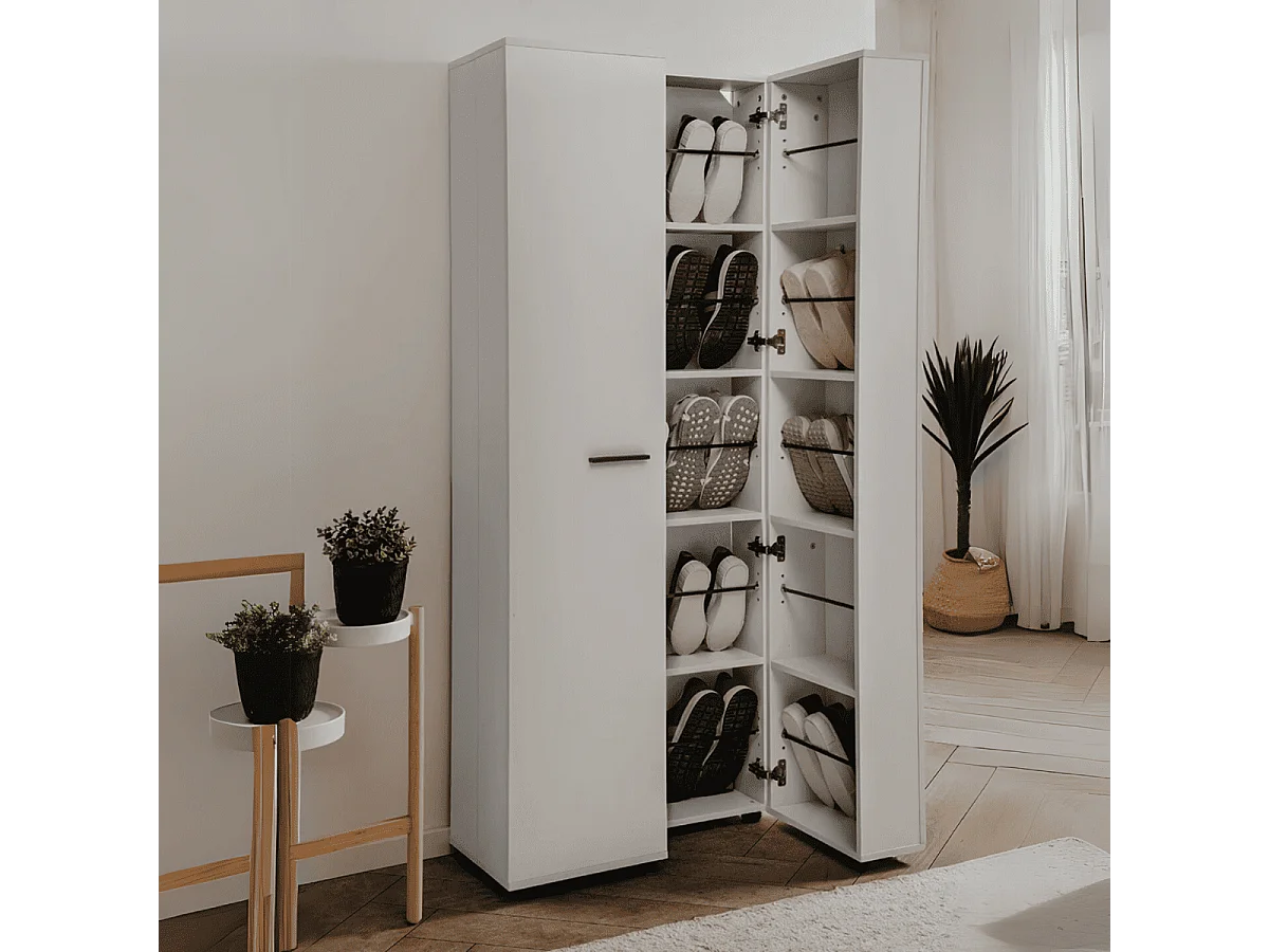 Armoire à chaussures 15 compartiments Lugo - L74 cm