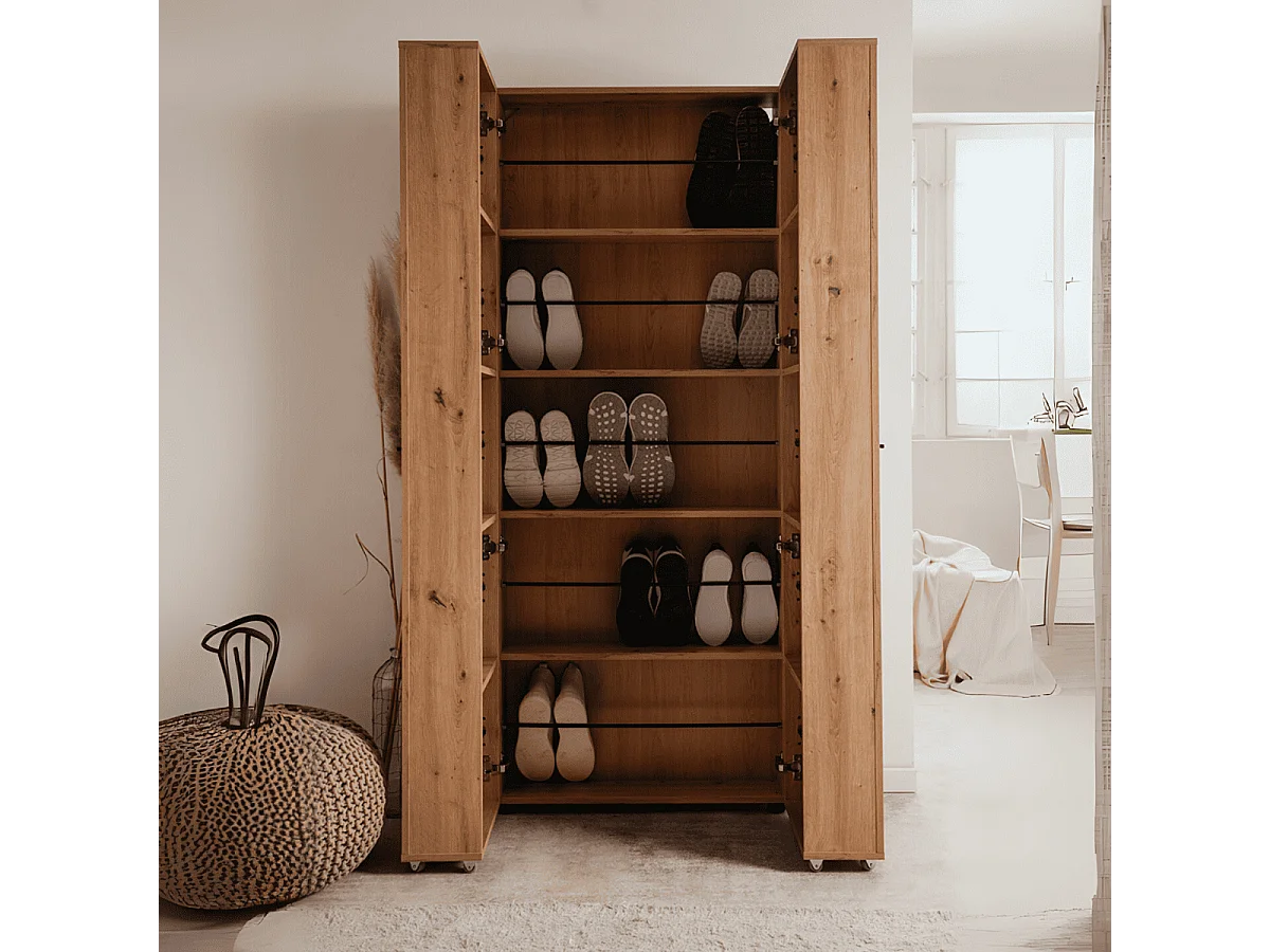 Armoire à chaussures 15 compartiments Lugo - L74 cm