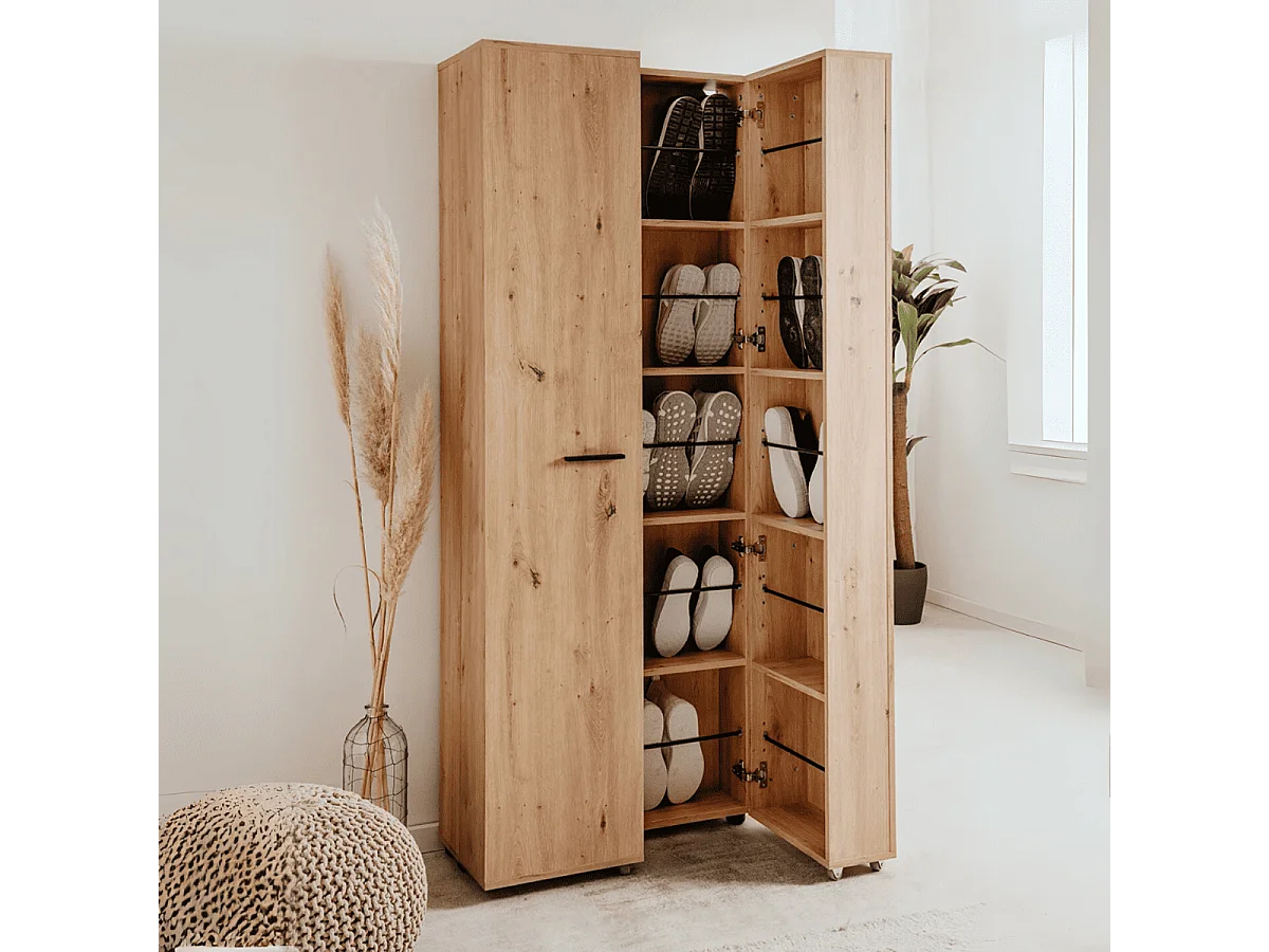 Armoire à chaussures 15 compartiments Lugo - L74 cm