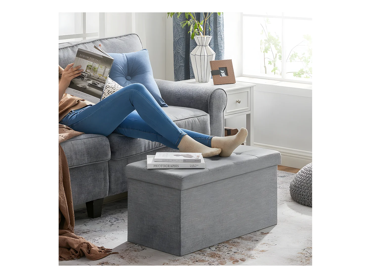 Coffre de rangement - L76 cm