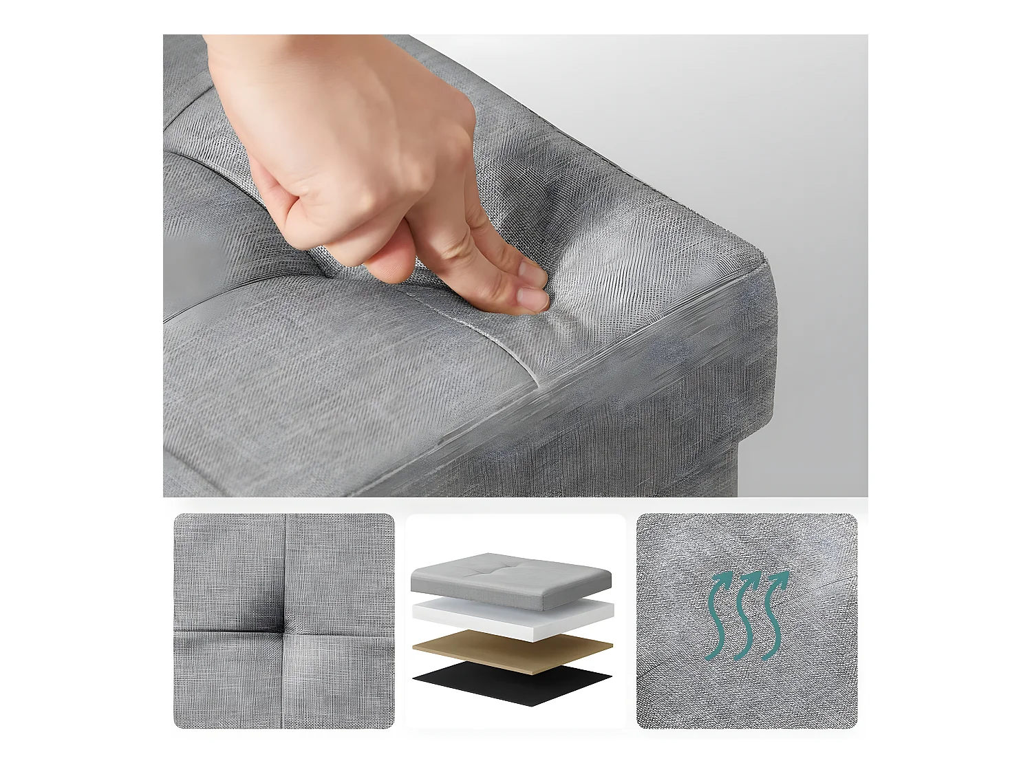 Coffre de rangement - L76 cm