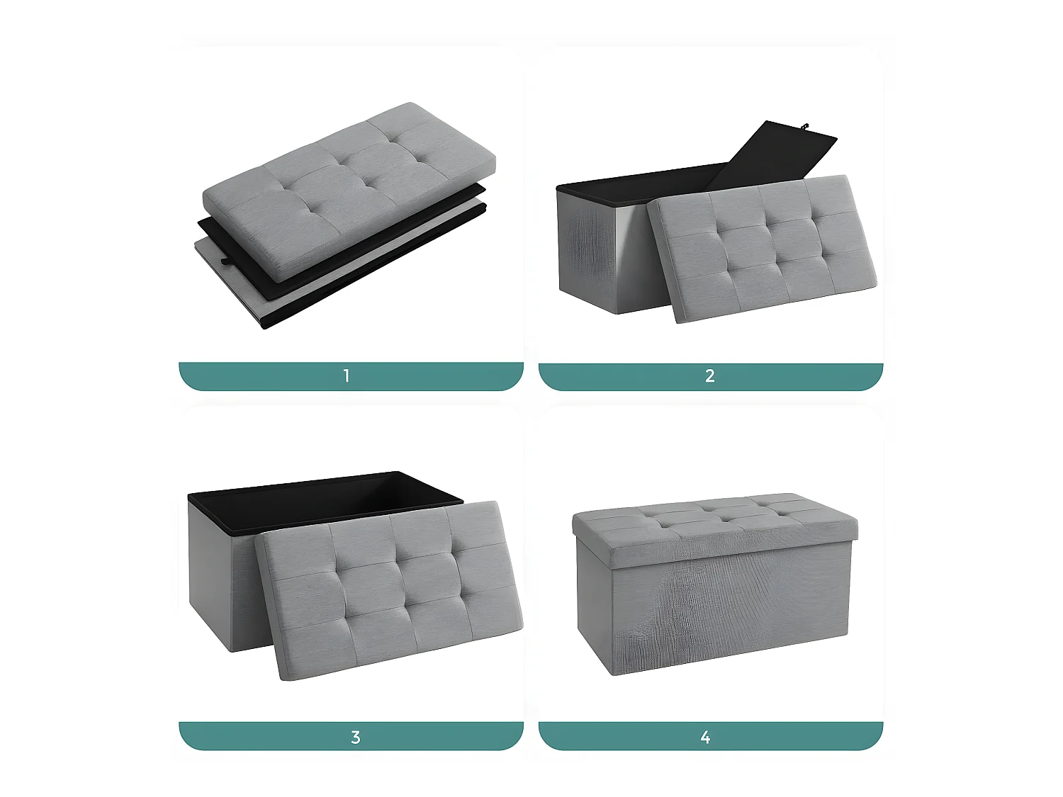 Coffre de rangement - L76 cm