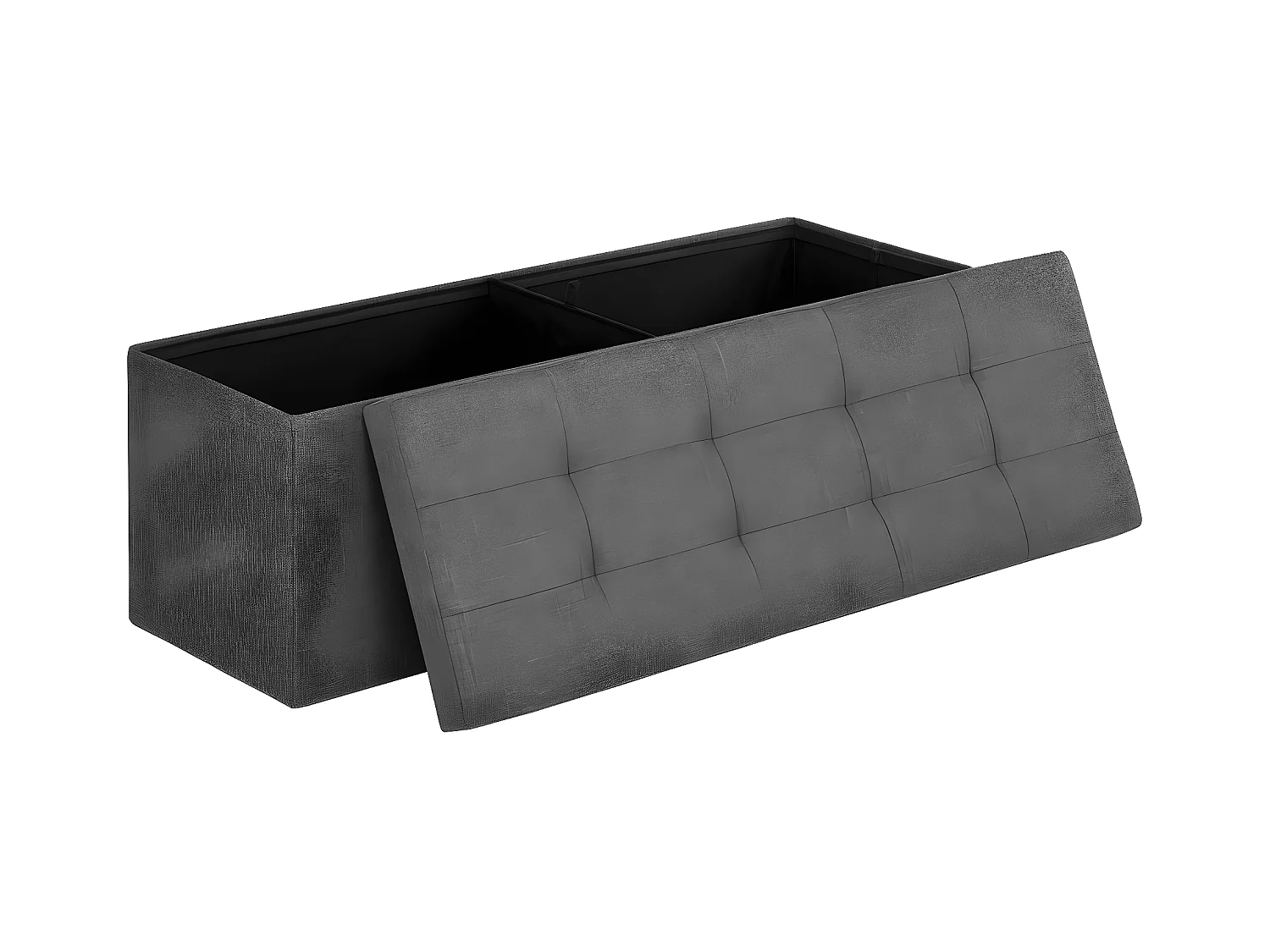 Coffre de rangement capitonné - L110 cm
