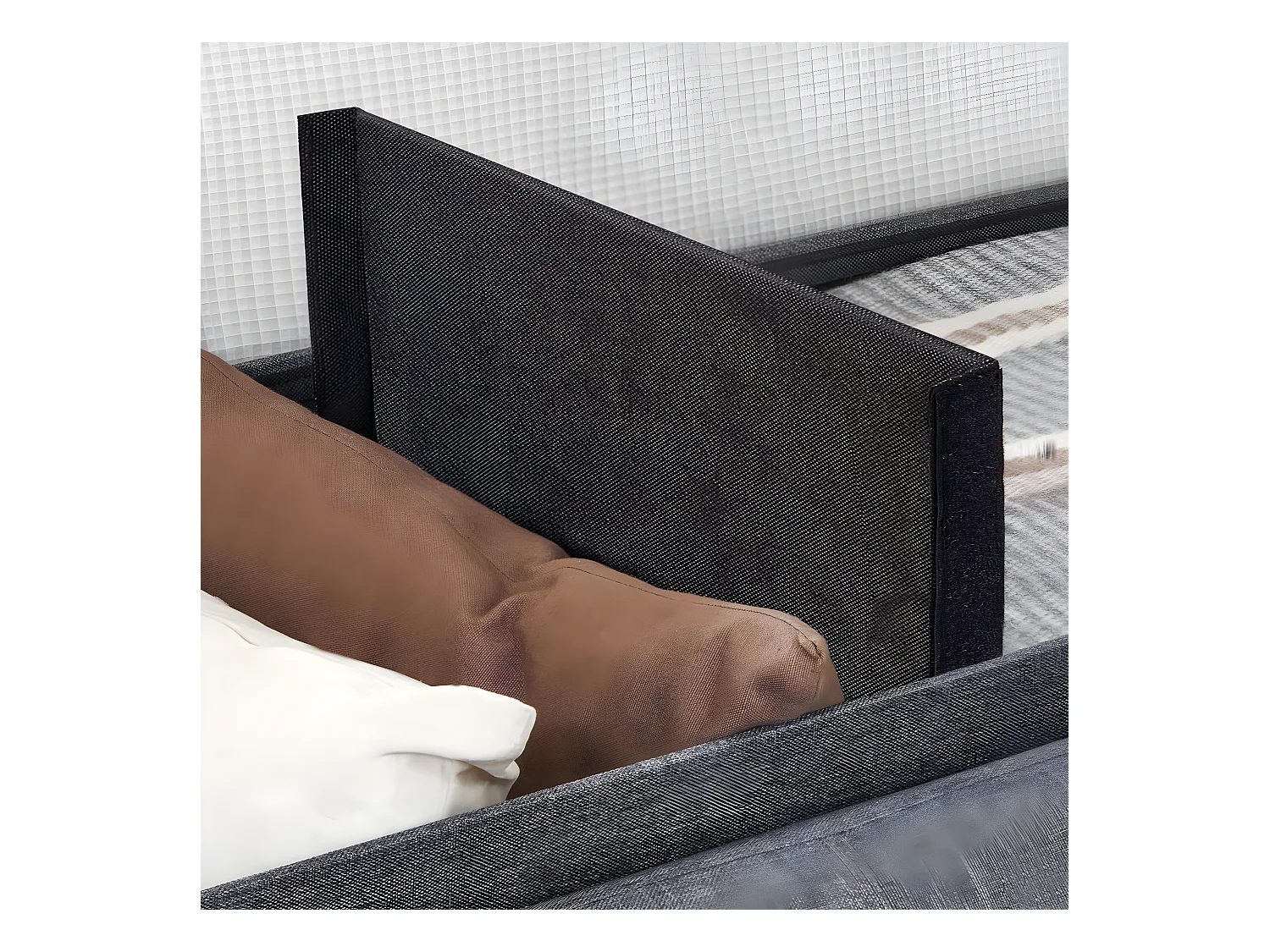 Coffre de rangement capitonné - L110 cm