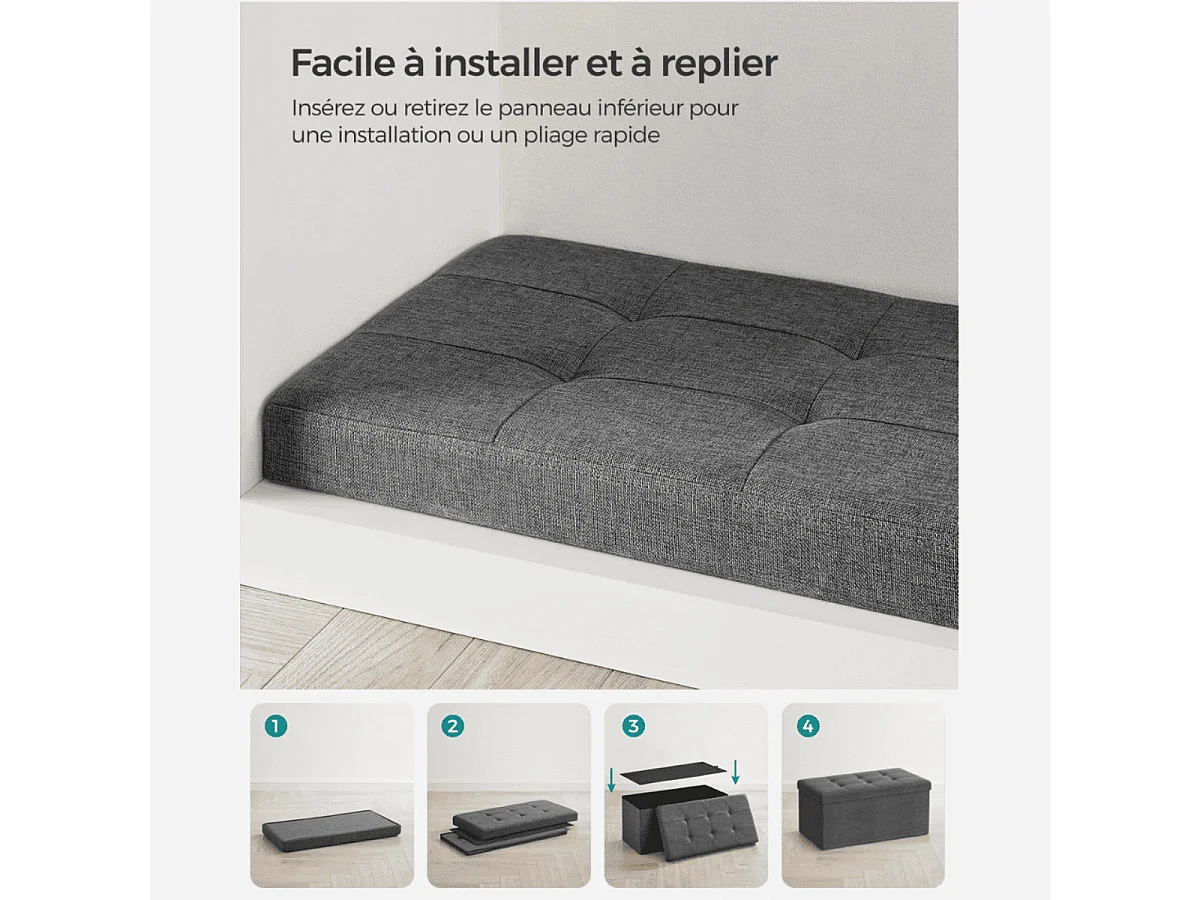 Coffre de rangement - L76 cm