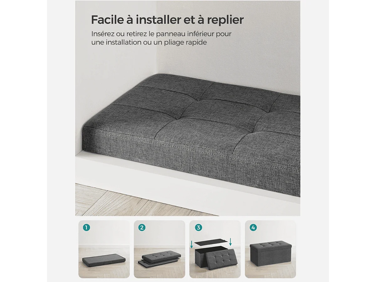 Coffre de rangement - L76 cm