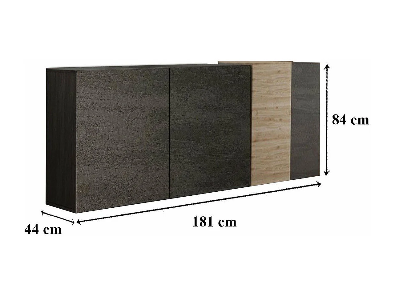 Buffet 3 porte Pluton - L181 cm