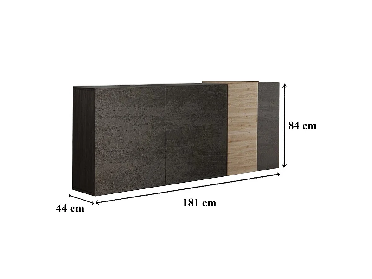 Buffet 3 portes Pluton - L181 cm