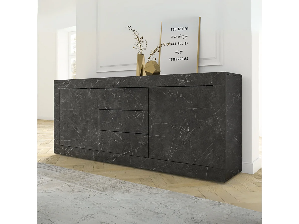 Buffet 2 portes 3 tiroirs L210 cm - Initial