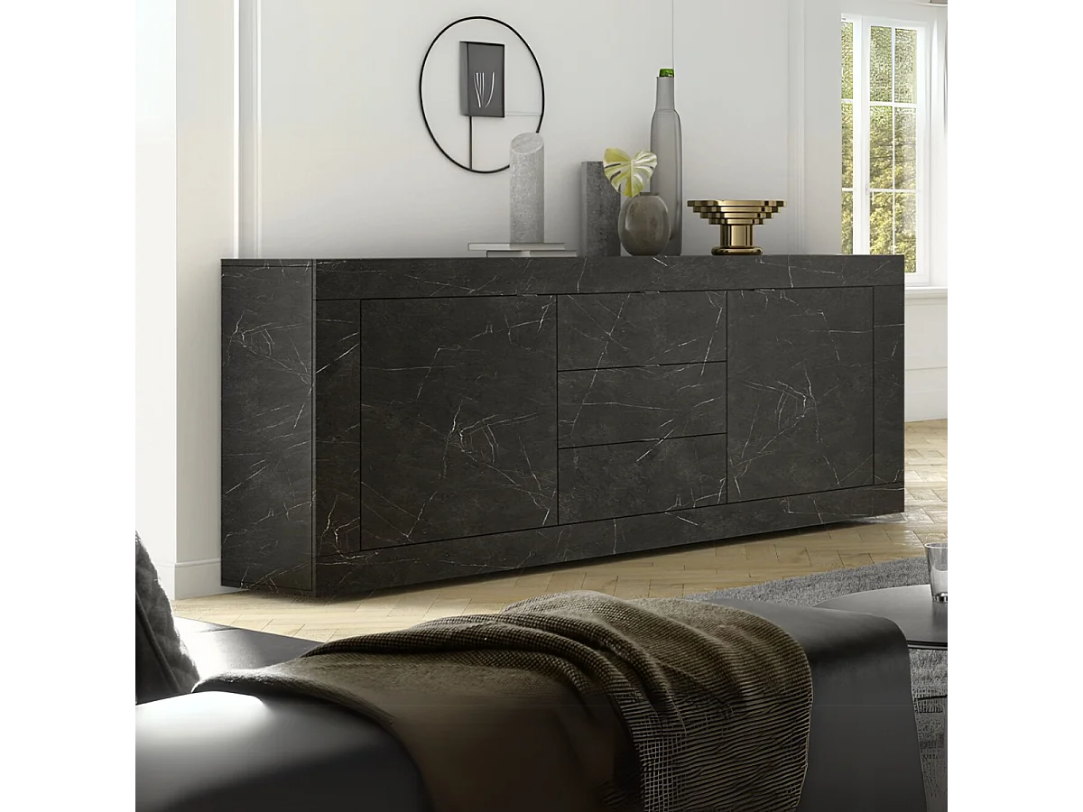 Buffet 2 portes 3 tiroirs L210 cm - Initial