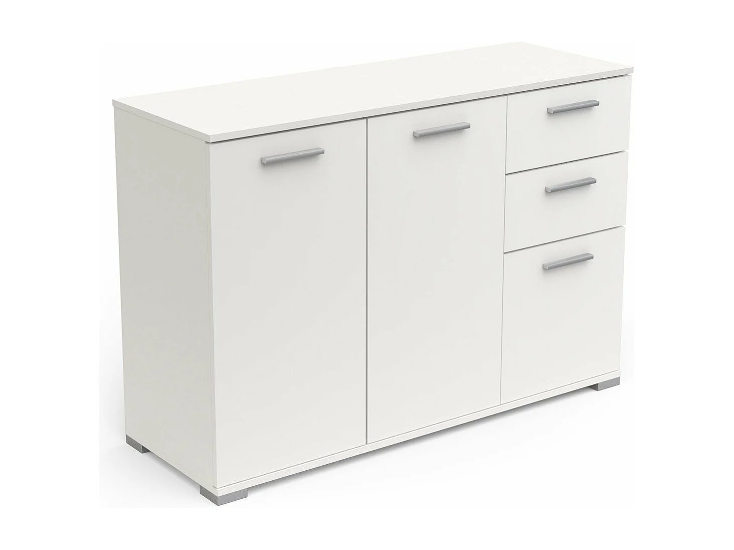 Enfilade 2+1 portes et 2 tiroirs H82,4 cm - IZZY