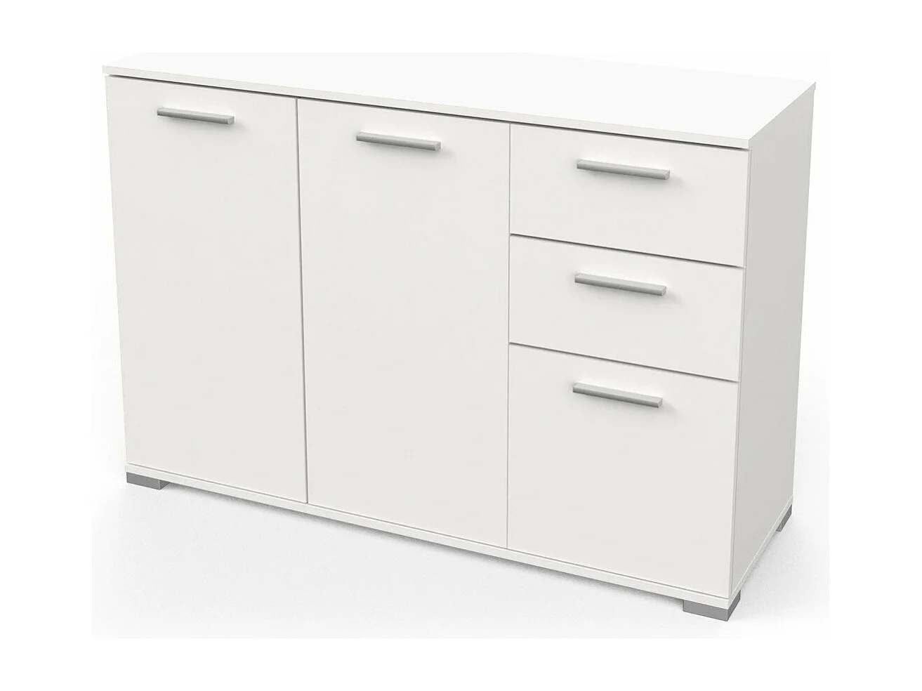 Sideboard mit 3 Türen und 2 Schubladen - L119,6 cm