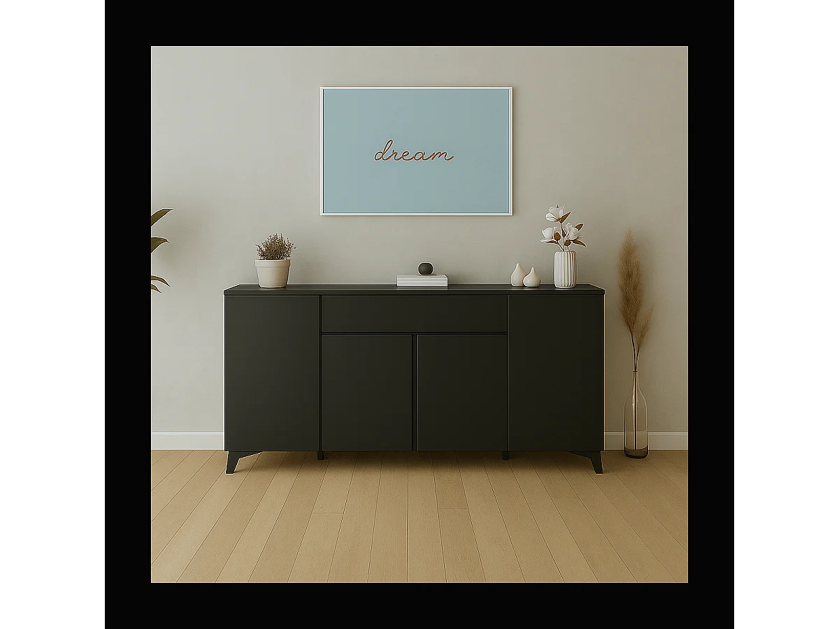 Buffet 4 portes 1 tiroir L177 cm - BERTRIX