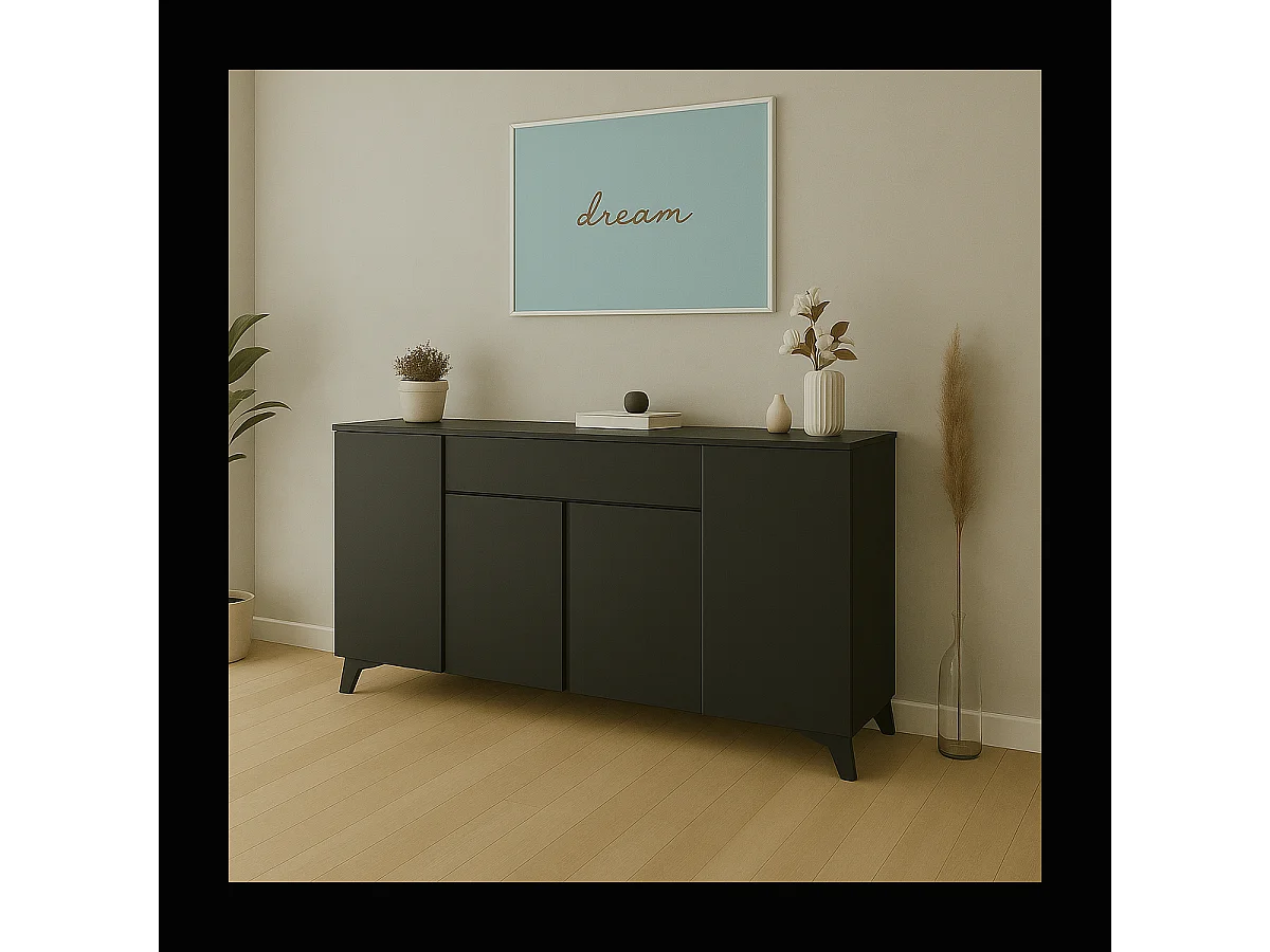 Buffet 4 portes 1 tiroir L177 cm - BERTRIX