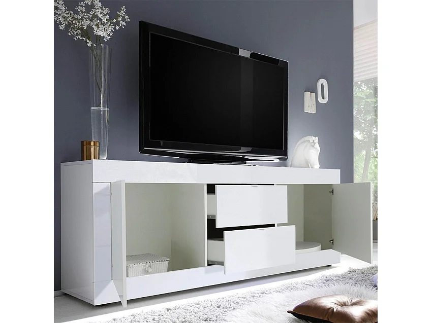 Buffet bas 2 portes et 2 tiroirs Itinial - L210 cm