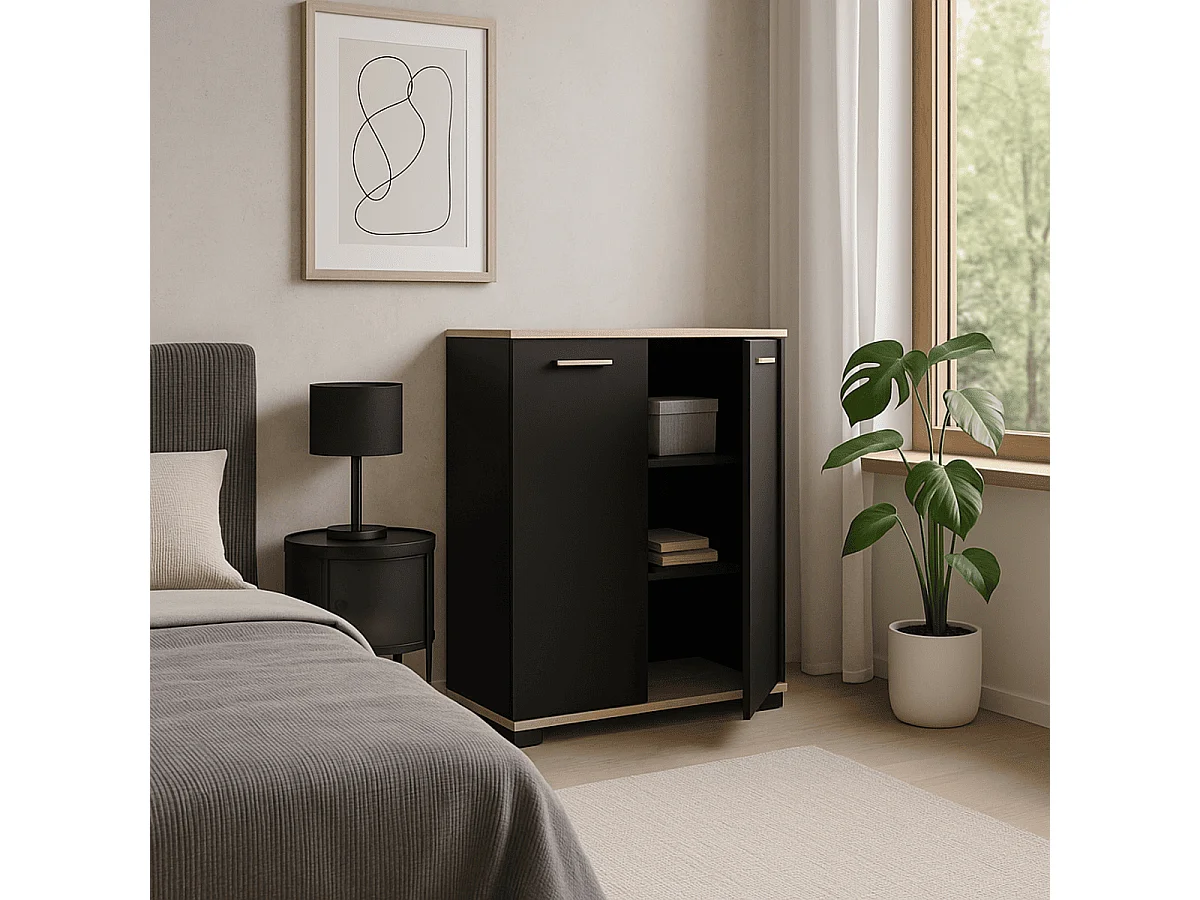 kleines Sideboard mit 2 Türen - L79,7 cm