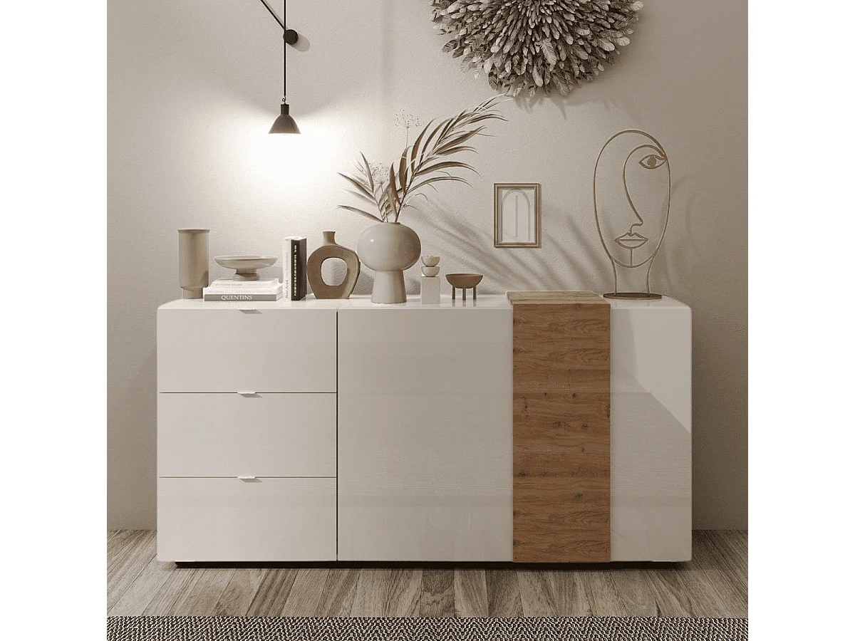 Buffet 2 Porte 3 Cassetti L181 cm - Plutone