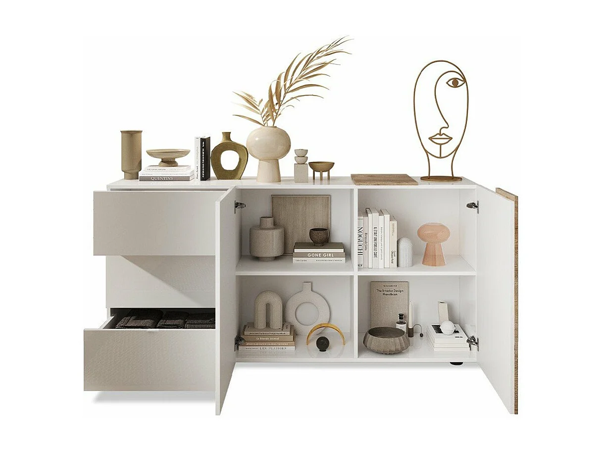 Buffet 2 Porte 3 Cassetti L181 cm - Plutone