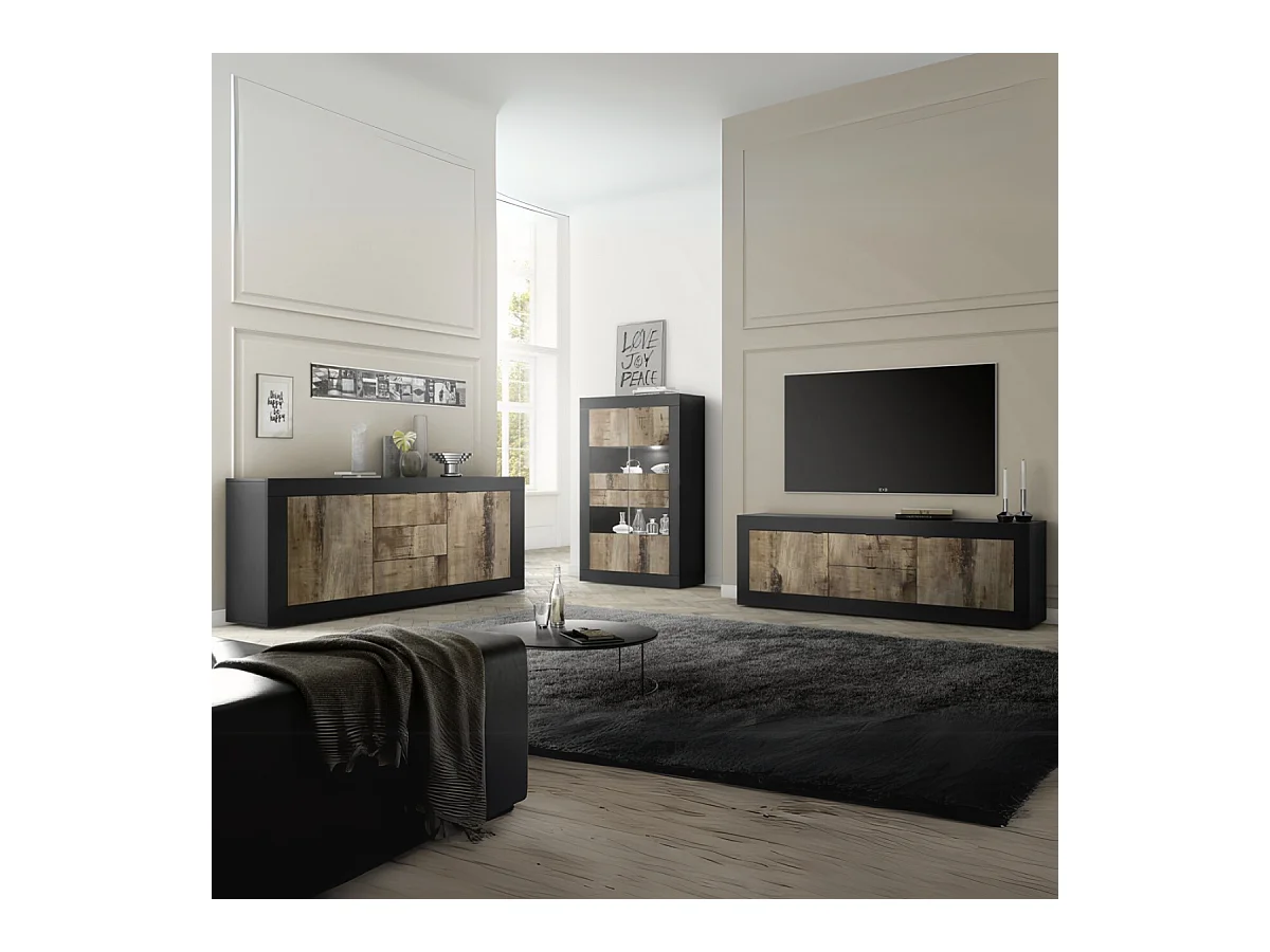 Buffetschrank mit 2 Türen und 2 Schubladen Itinial - L210 cm
