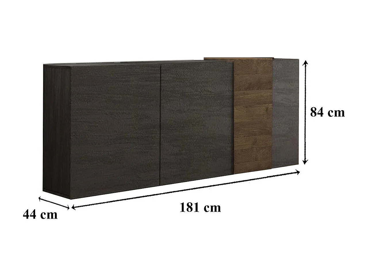Buffet 3 portes Pluton - L181 cm