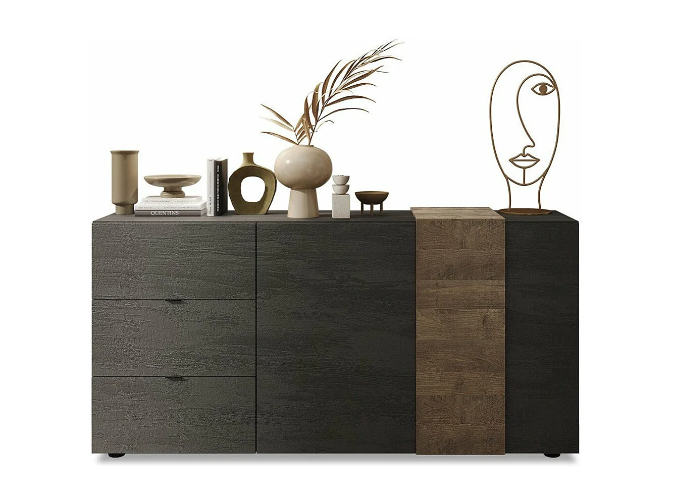 Buffet 2 Porte 3 Cassetti L181 cm - Plutone