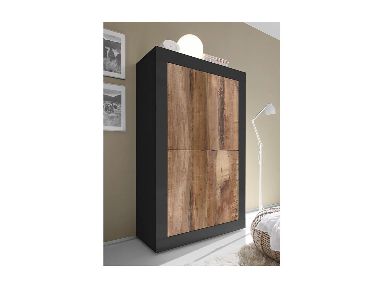 Meuble 4 Portes en Bois L101,4 cm - Initial