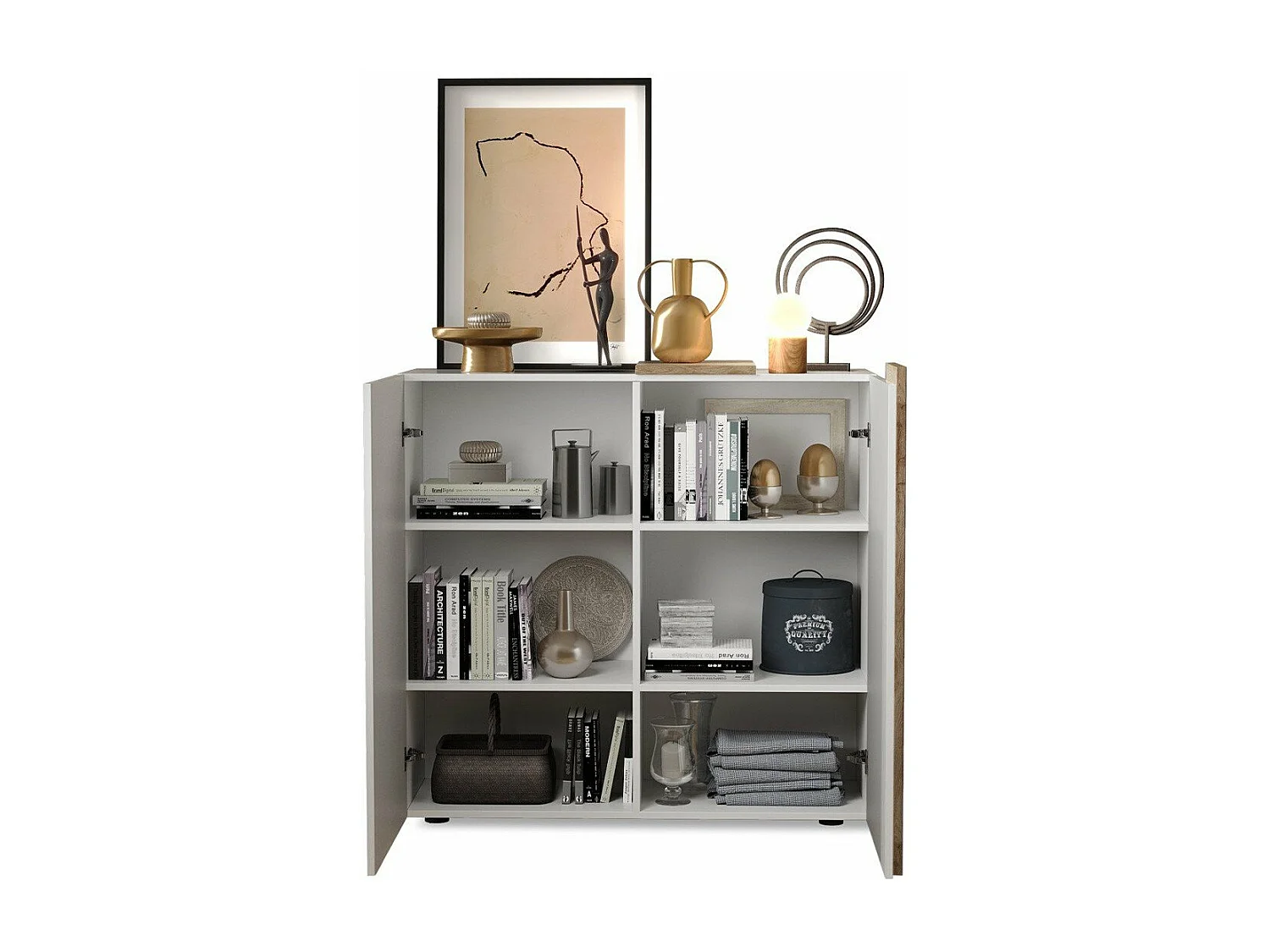 Buffet Hoch 2 Türen L121 cm - Pluton