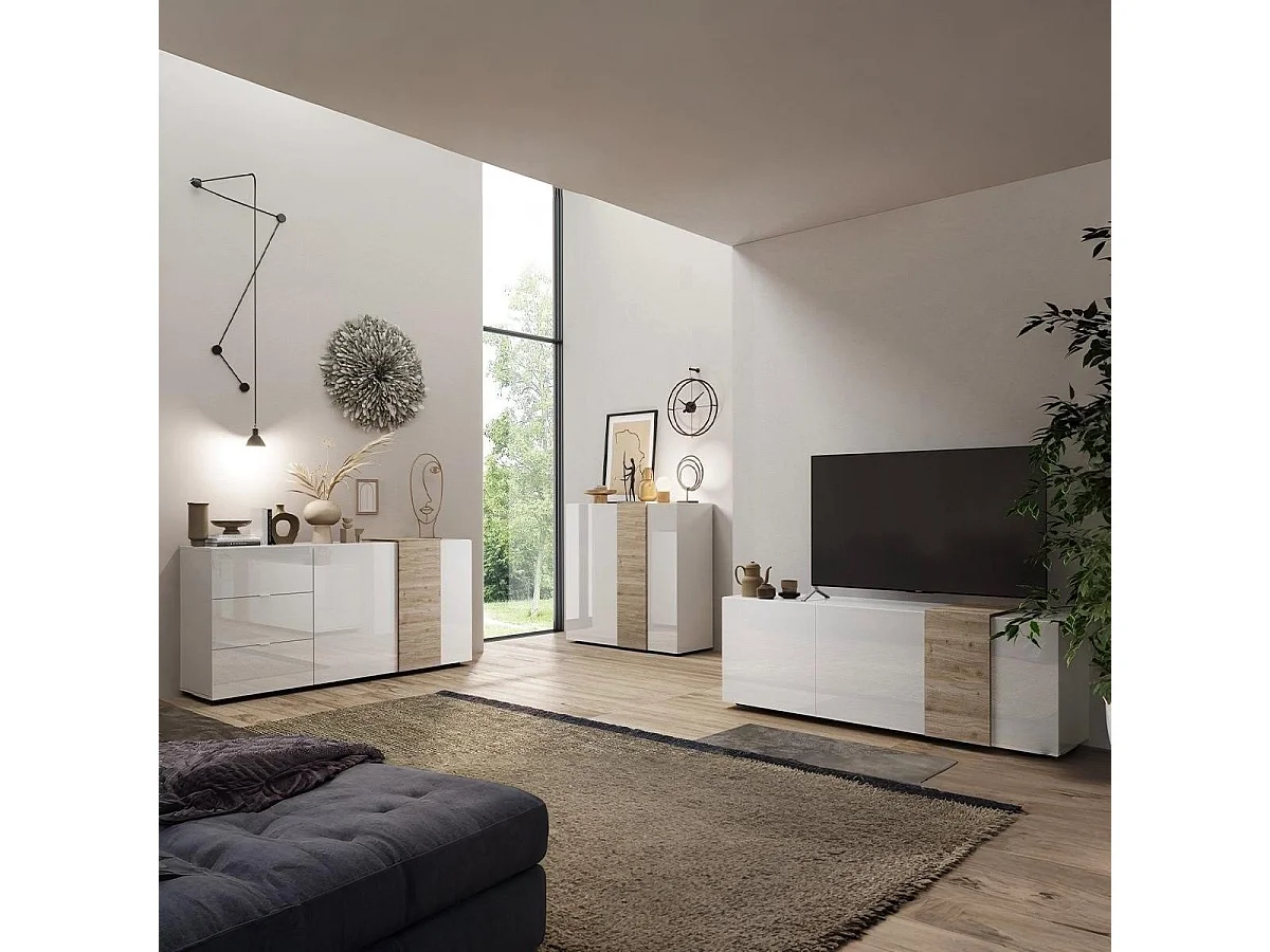 Buffet Hoch 2 Türen L121 cm - Pluton