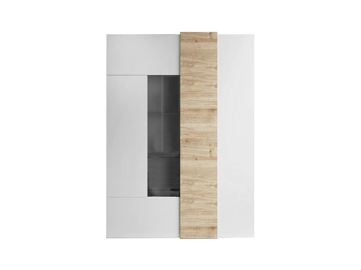 Vitrine 2 portes en verre sans éclairage Pluton - L121 cm